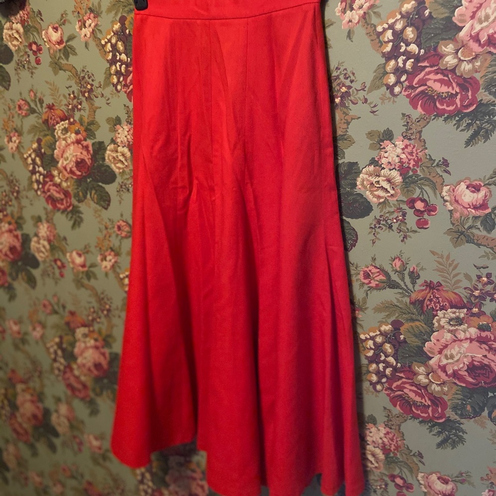 Spitalnick Vintage Red Circle Skirt Size 10
